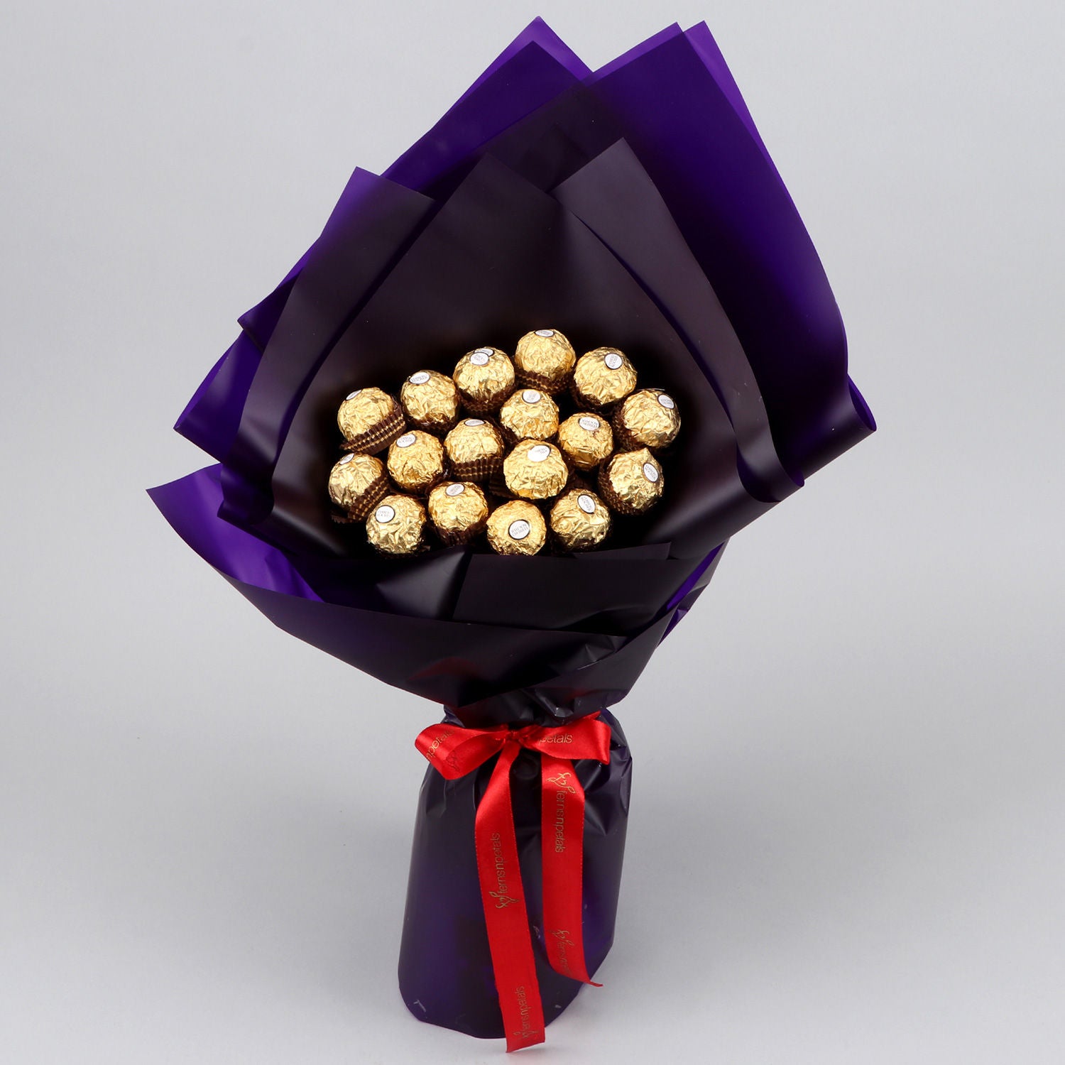 Elegant Blue Ferrero Rocher Bouquet