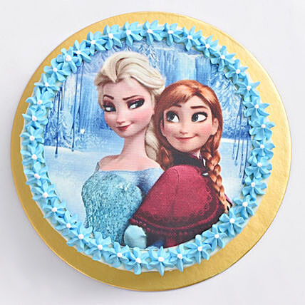 Elsa and Anna Cake