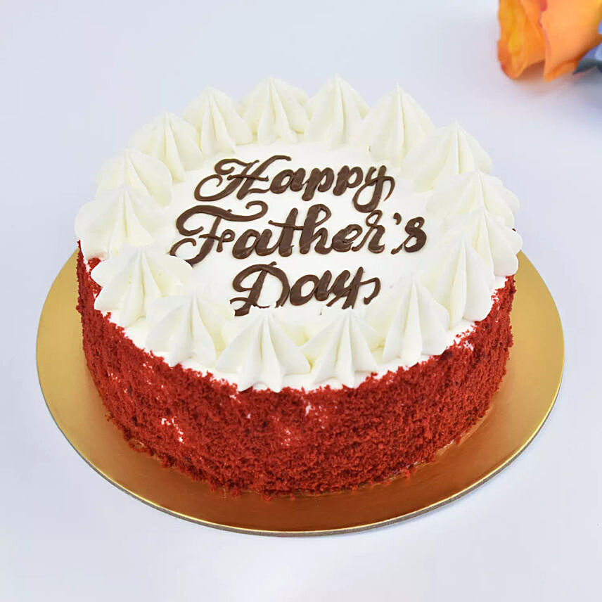 Fathers Day Special Red Velvet Cream Cake