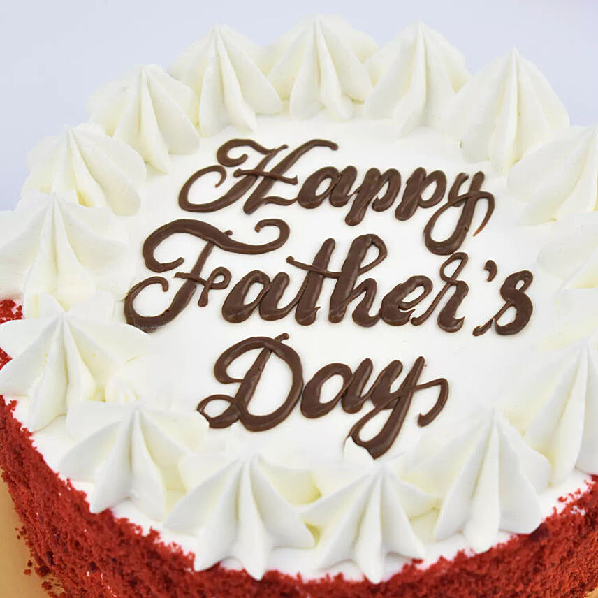 Fathers Day Special Red Velvet Cream Cake