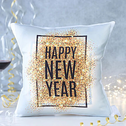 Festive Flare Happy New Year Pillow