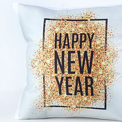 Festive Flare Happy New Year Pillow