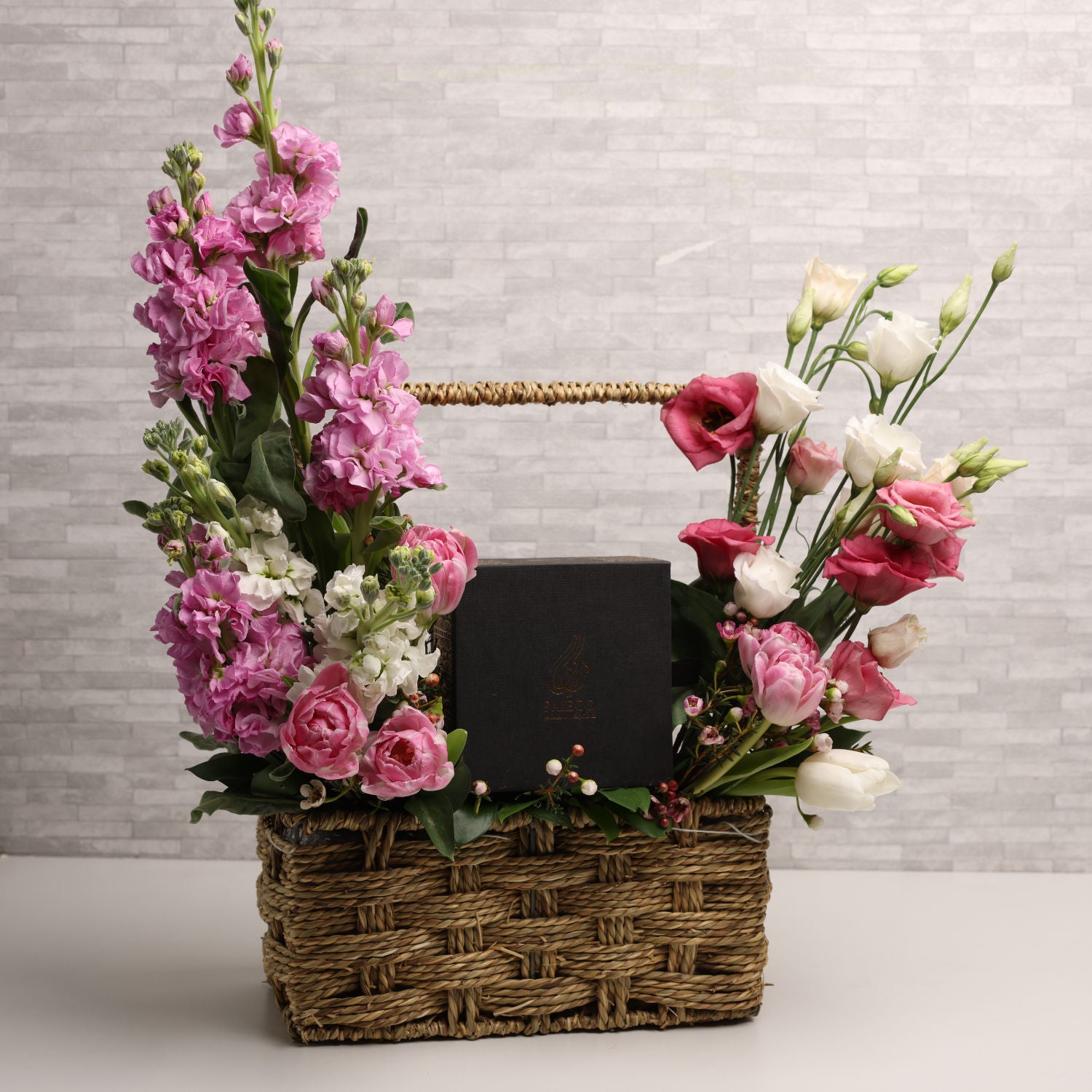 Floral Basket with Bukhoor