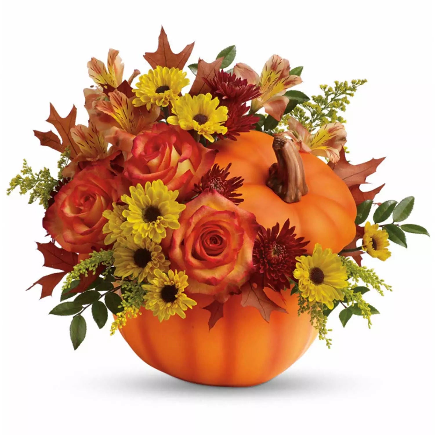 Floral Bliss Arrangement in Pumpkin