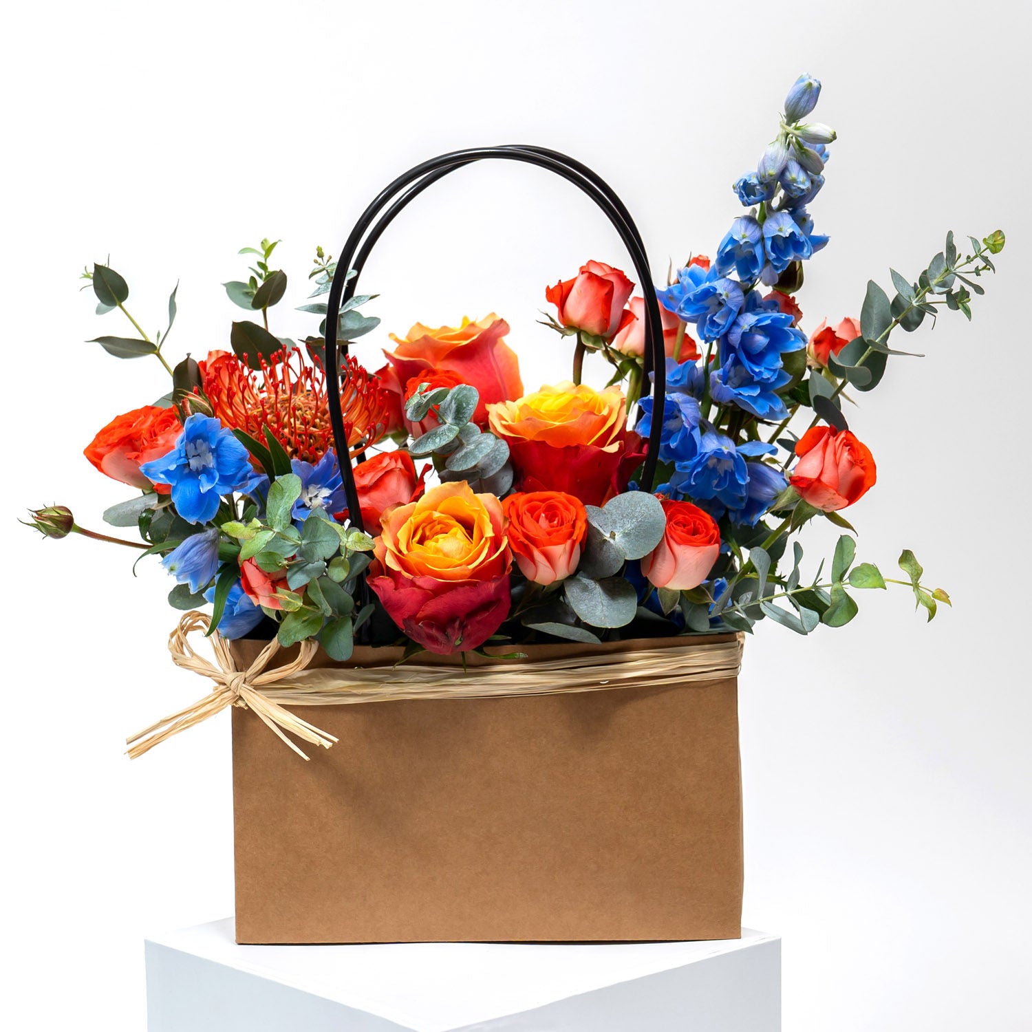 Flower Bag Arrangement with Perfume