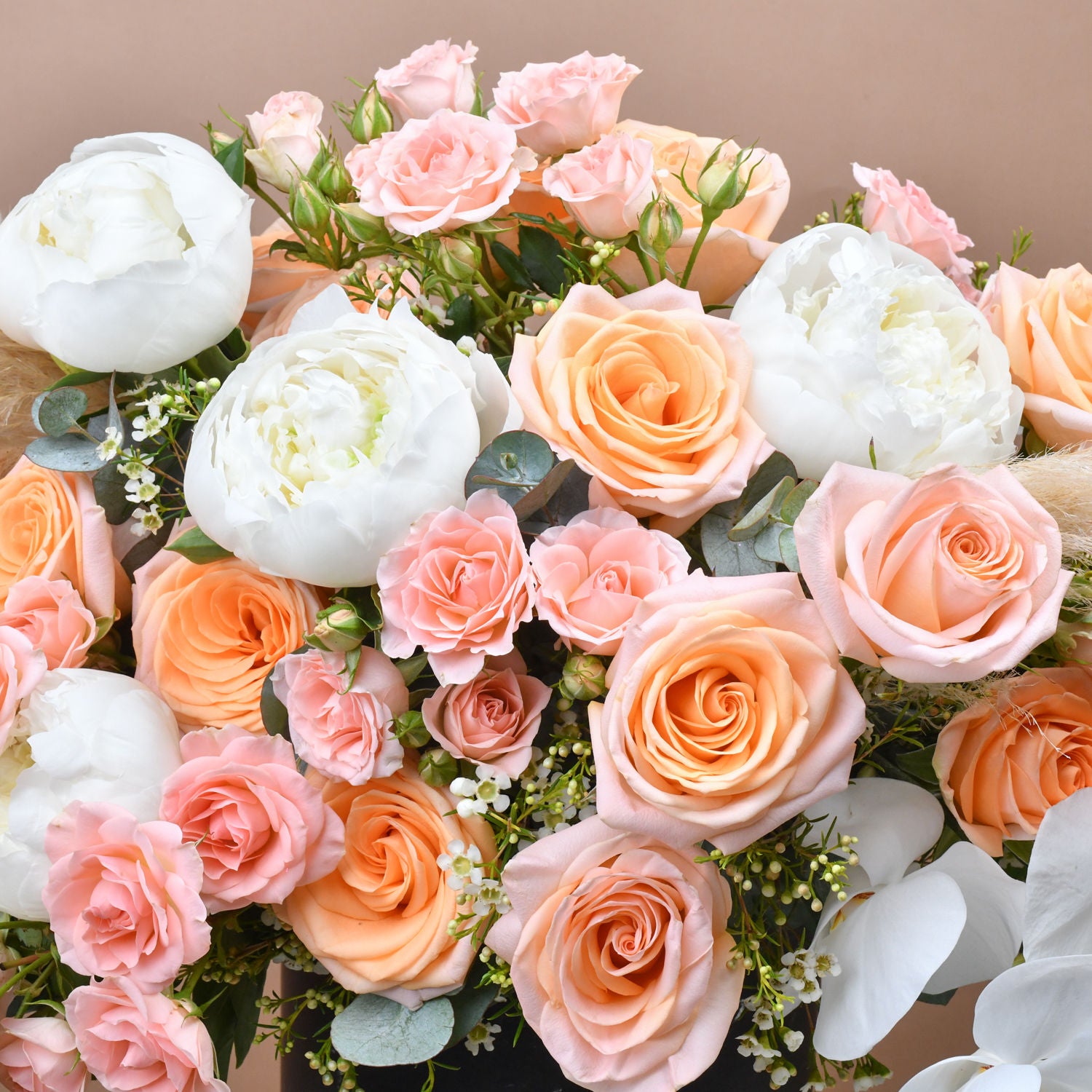 Flower Box Arrangement with Chocolates