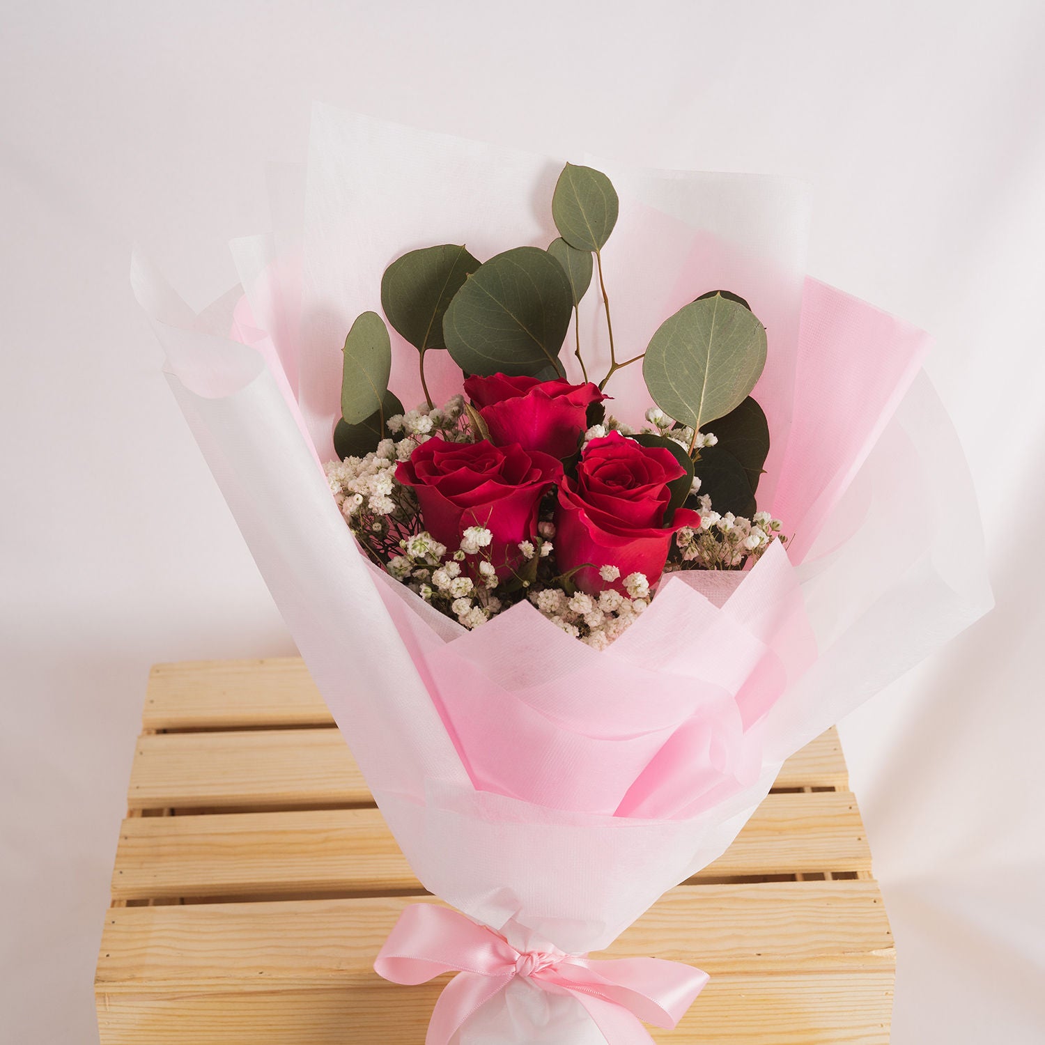 Flowing Red Roses Bouquet