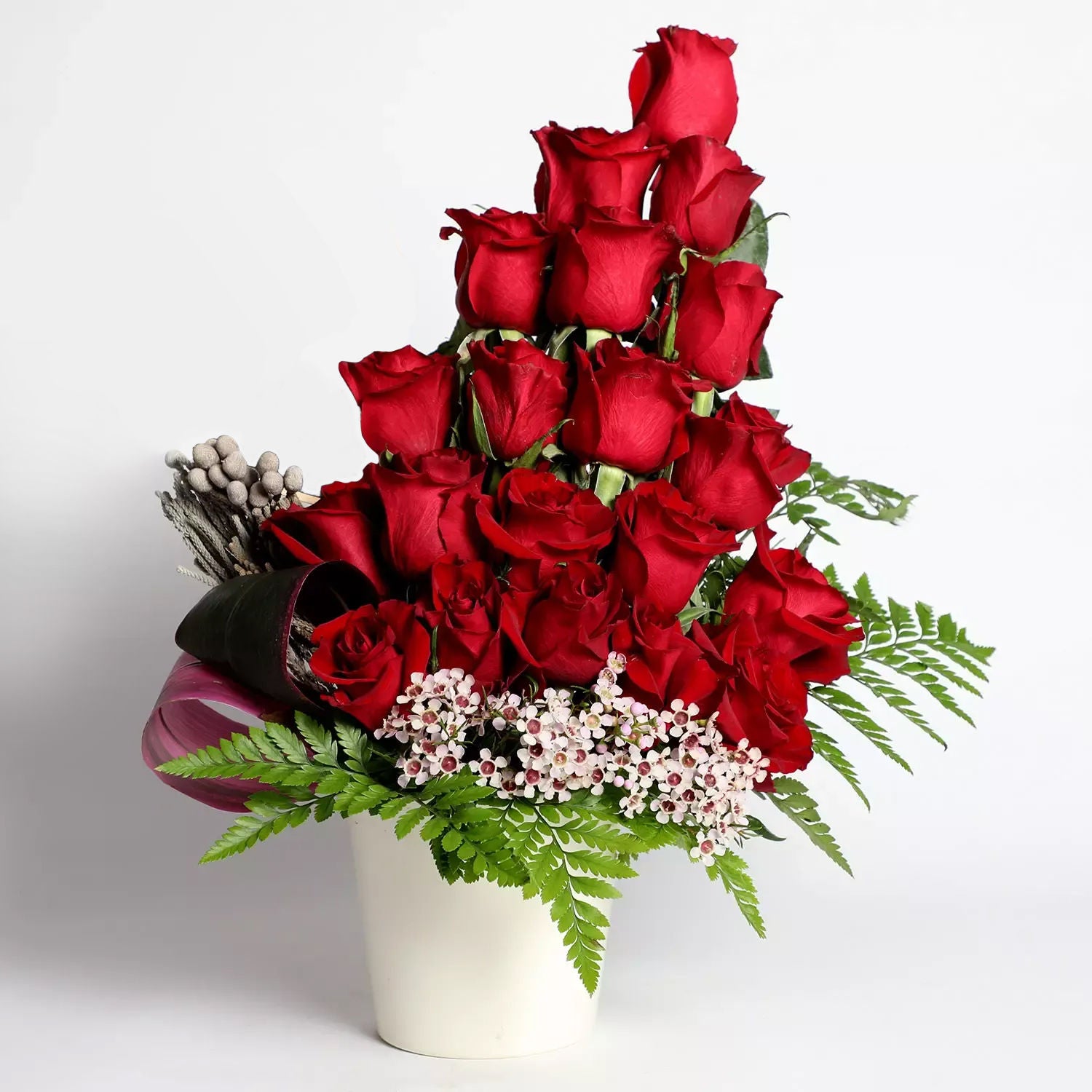 Forbidden Red Roses Arrangement