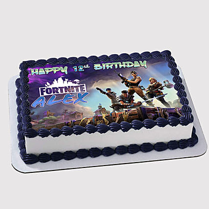 Fortnite Birthday Photo Cake