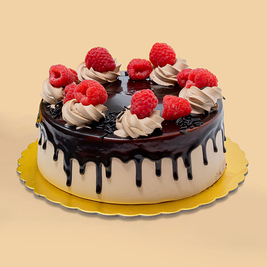 Fresh Chocolate Raspberry Cake