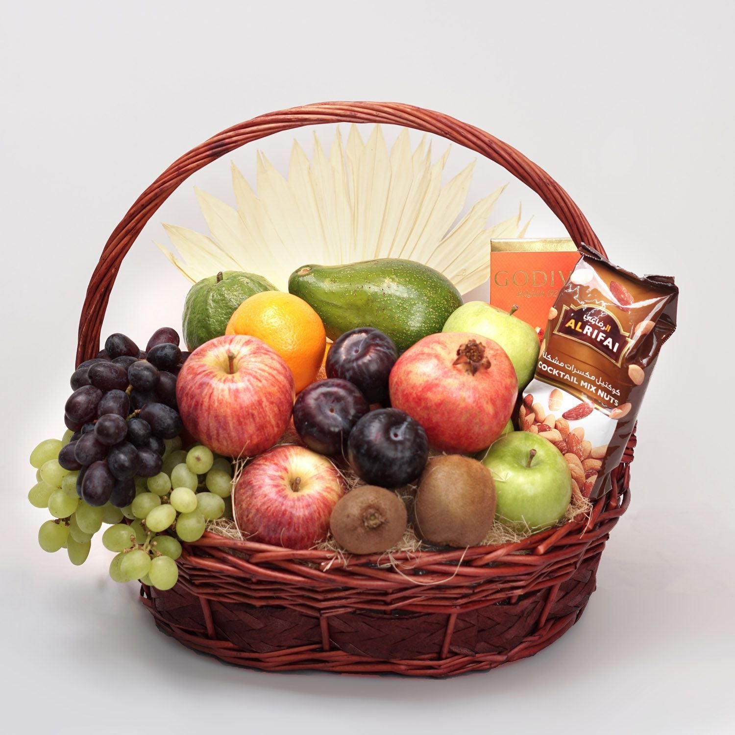 Fruits With Chocolate & Nuts Gift Basket