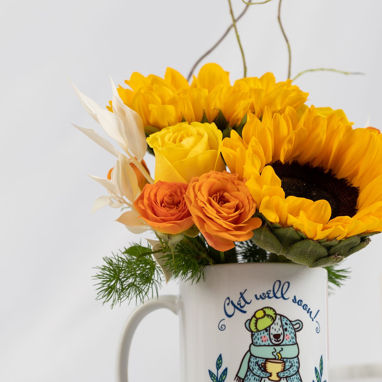 Get Well Soon Flowers Mug