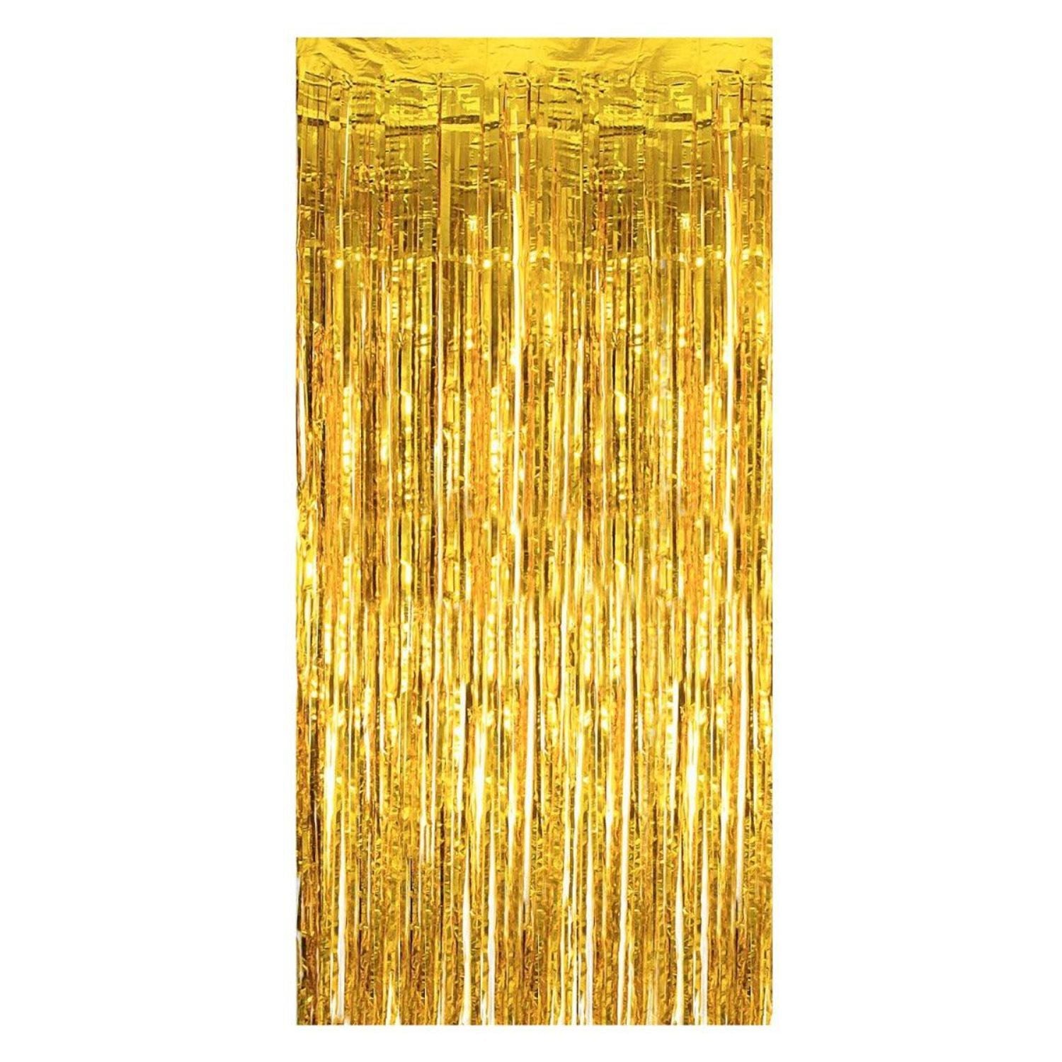 Golden Foil Fringe Curtain