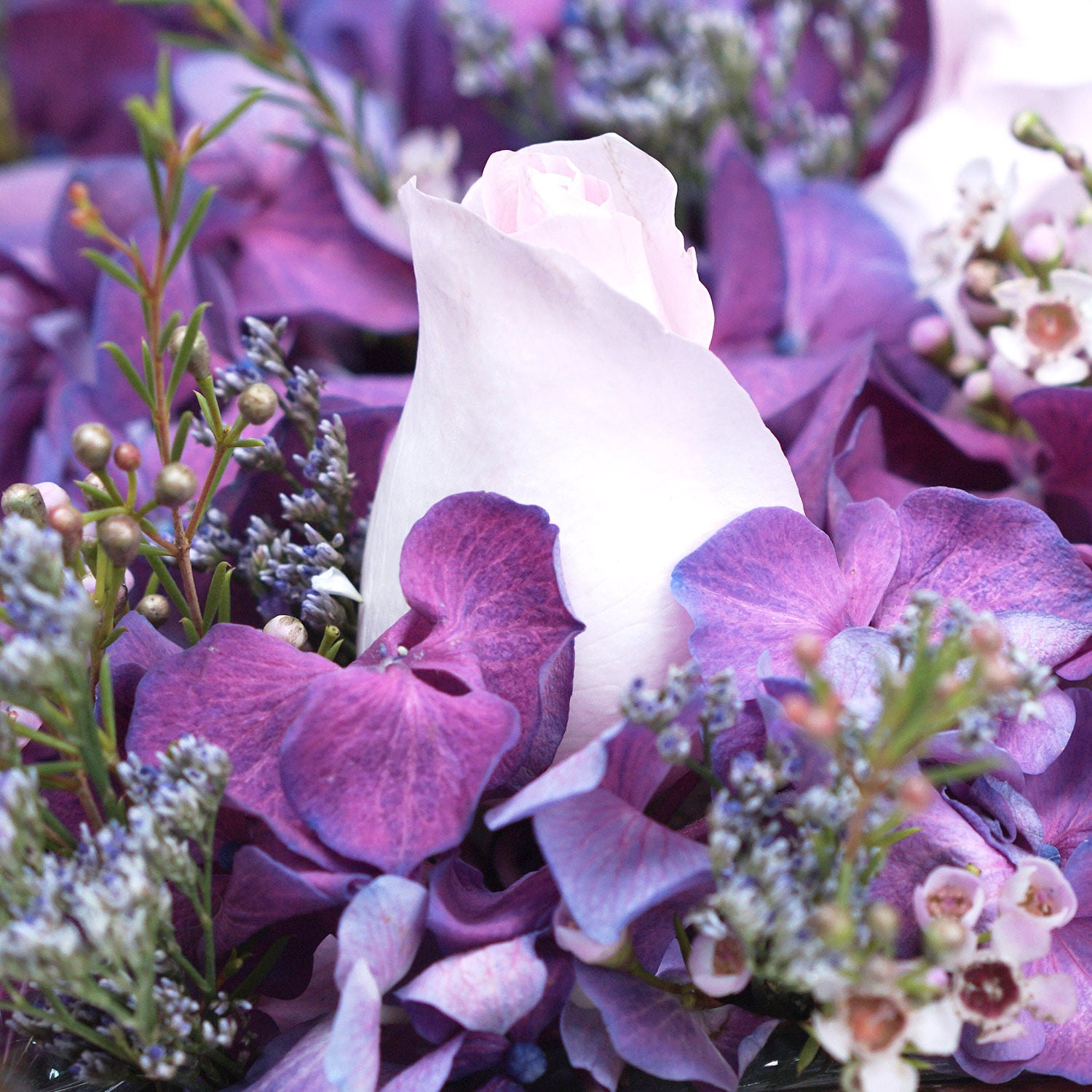 Graceful Mixed Flowers & Chocolates Golden Tray