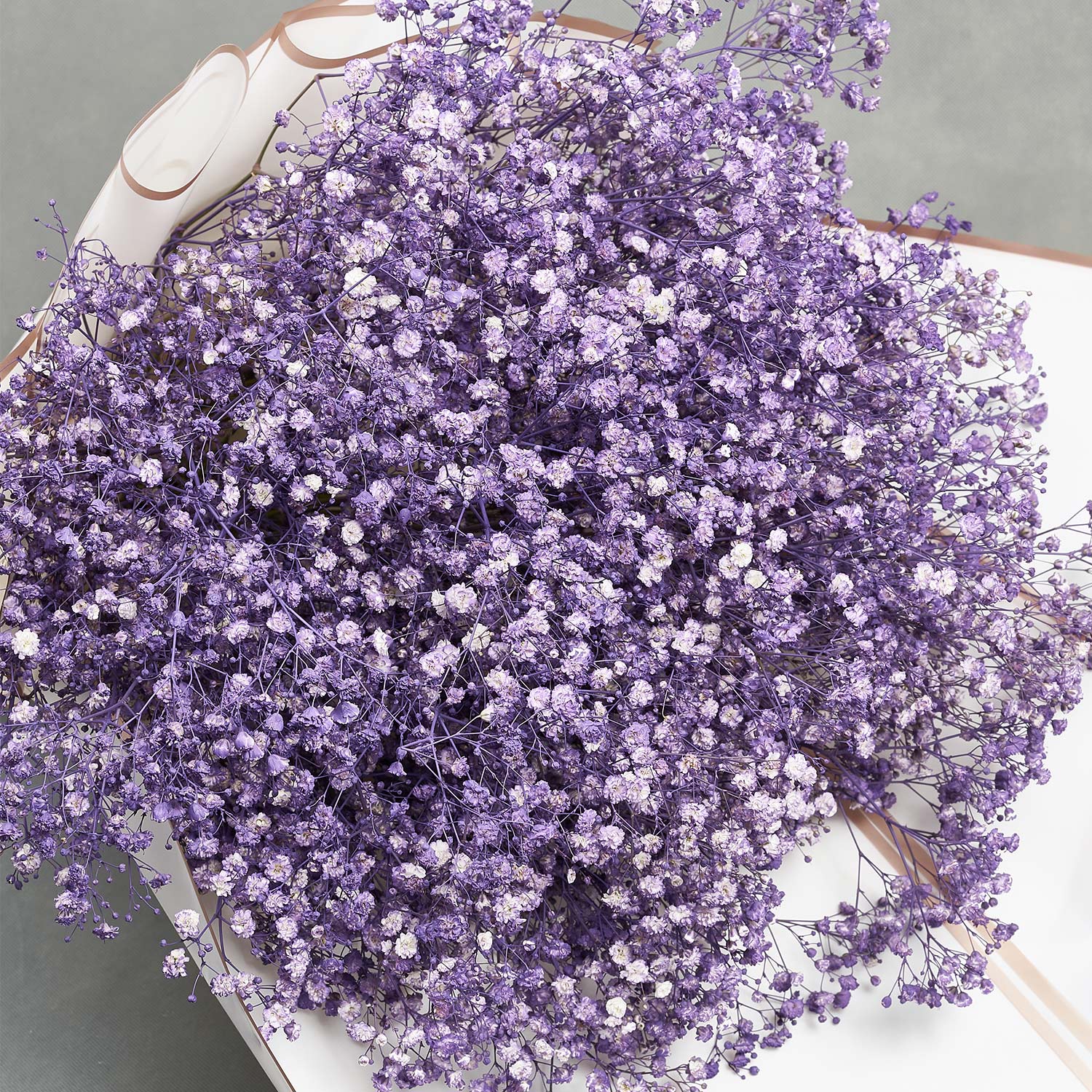 Grand Posy Of Purple Gypso