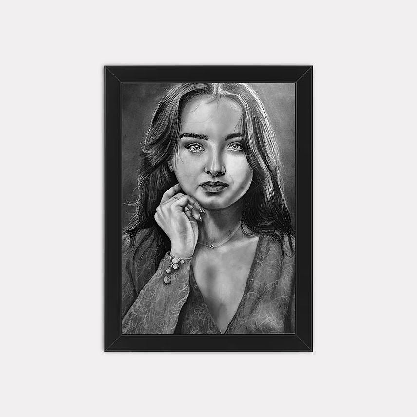 برواز صورة برسم قلم رصاص مخصصة وأنيقة