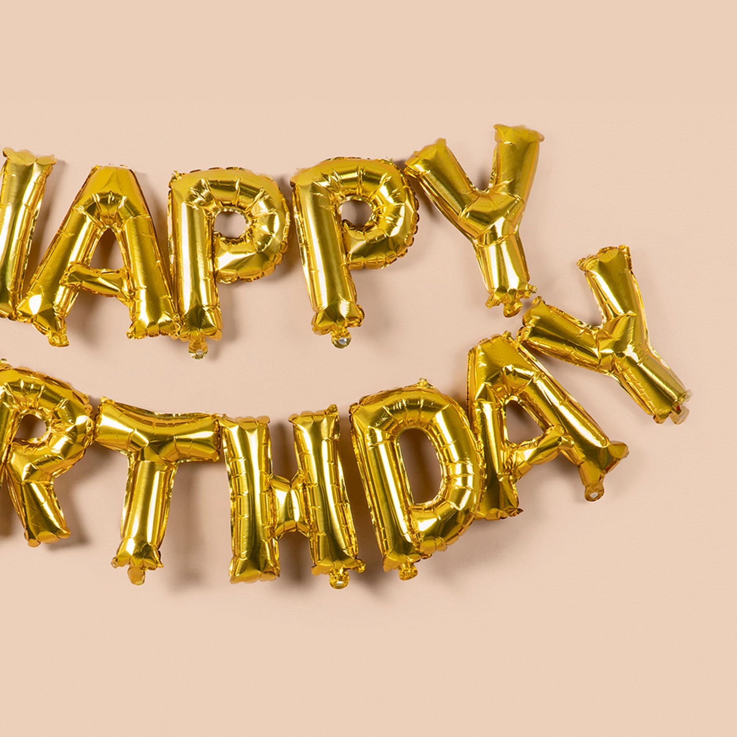 مجموعة بالونات حروف عبارة "عيد ميلاد سعيد"