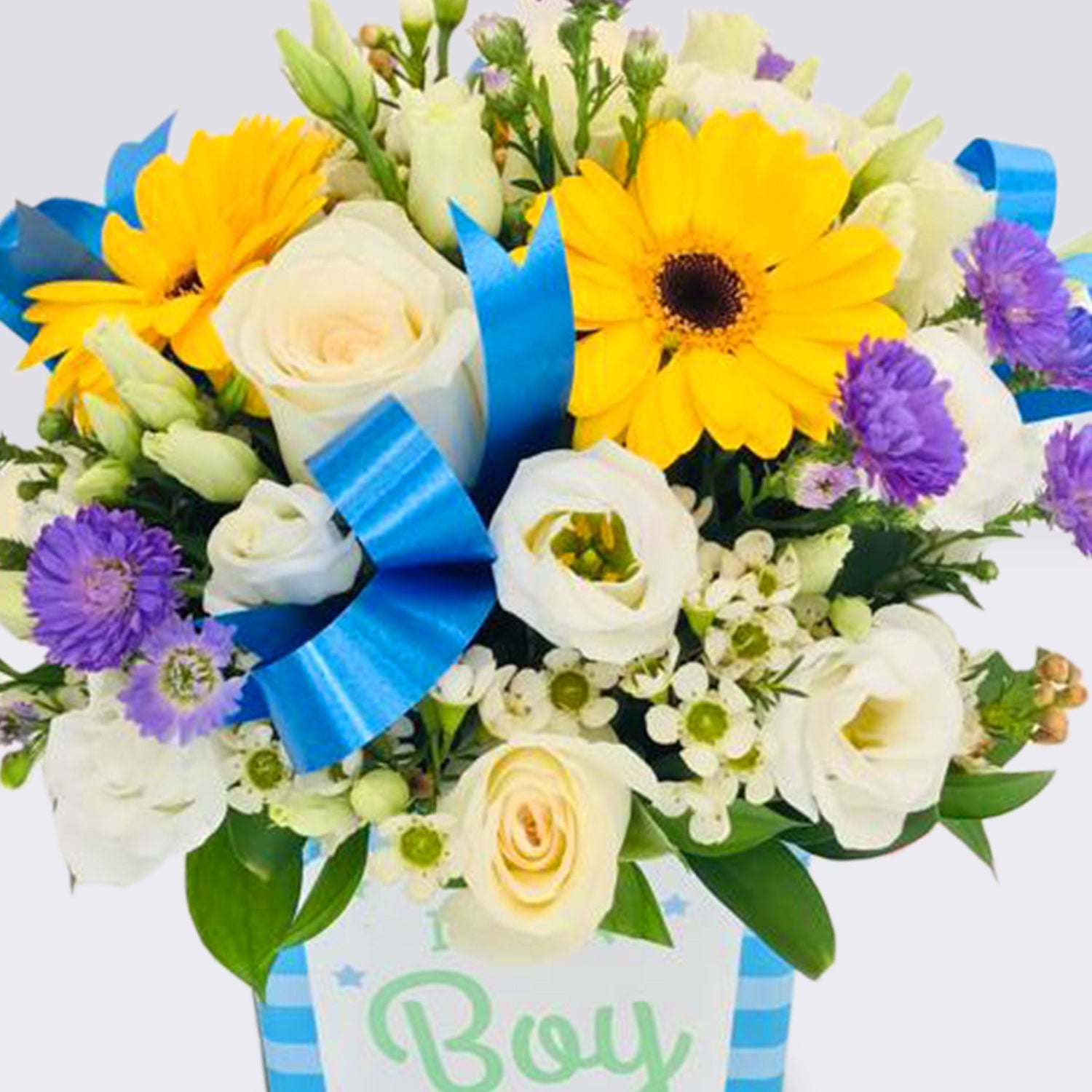 Its A Boy Mix Flowers Vase