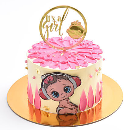 Gifted With A Girl Cake