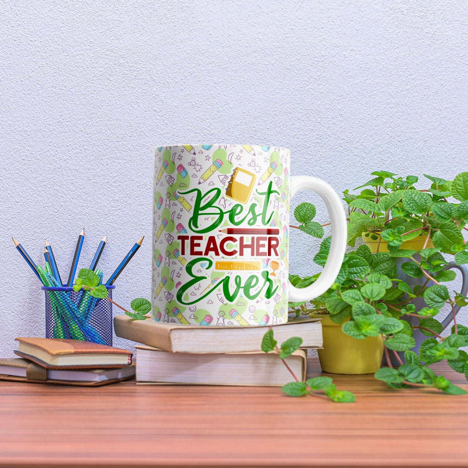 Love You Teacher Pre Printed Mug