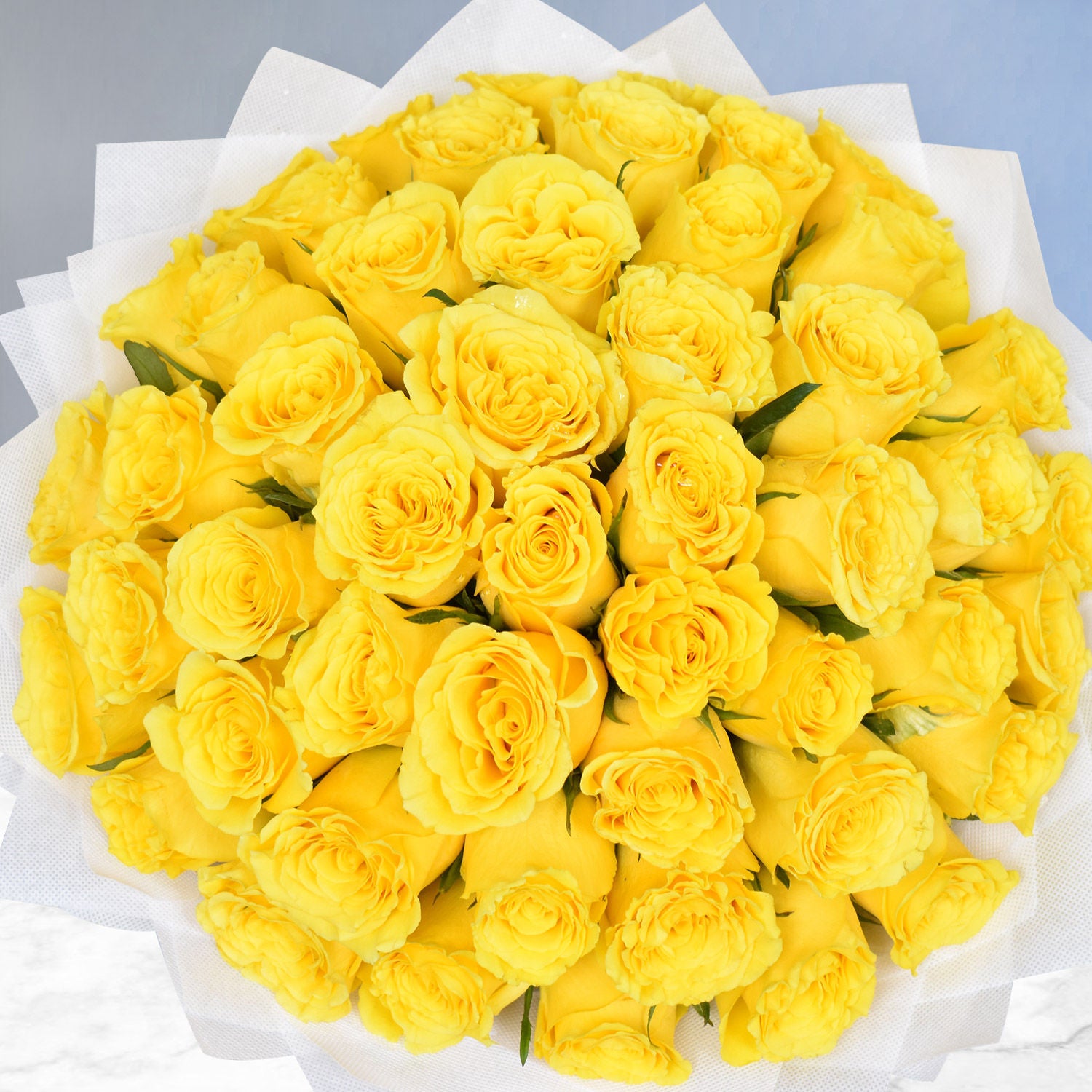 Majestic 50 Yellow Roses