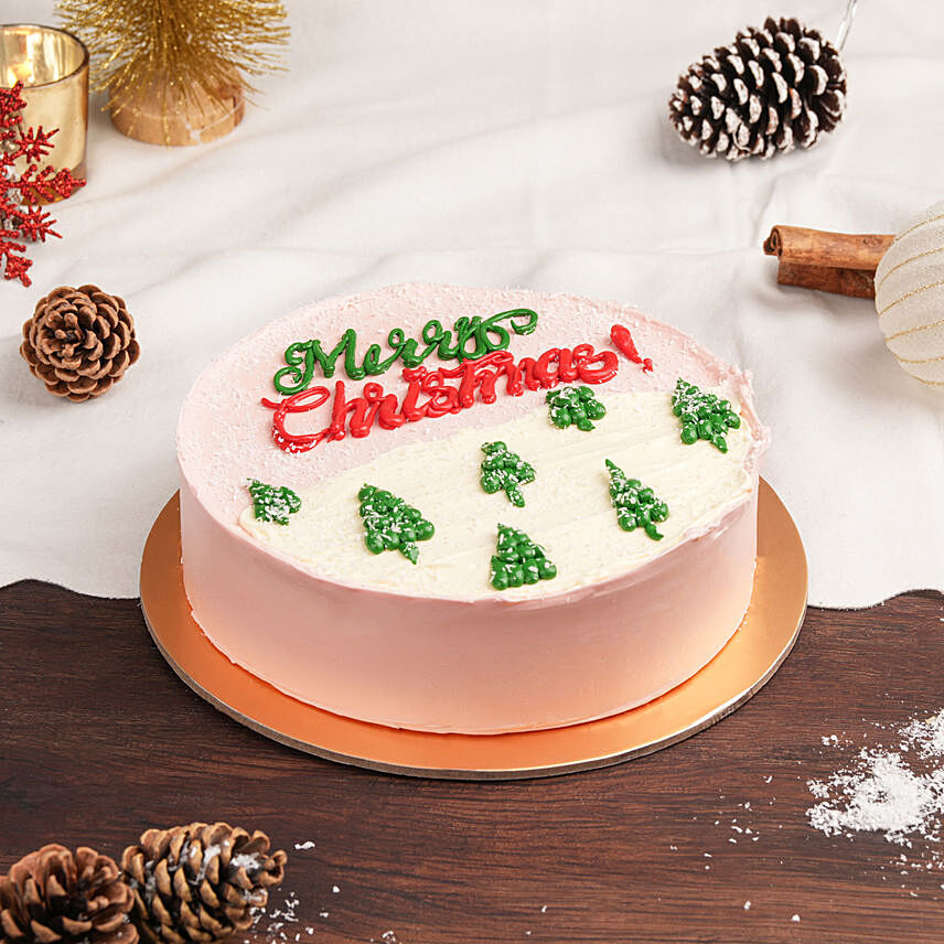 Merry Christmas Happiness Cake