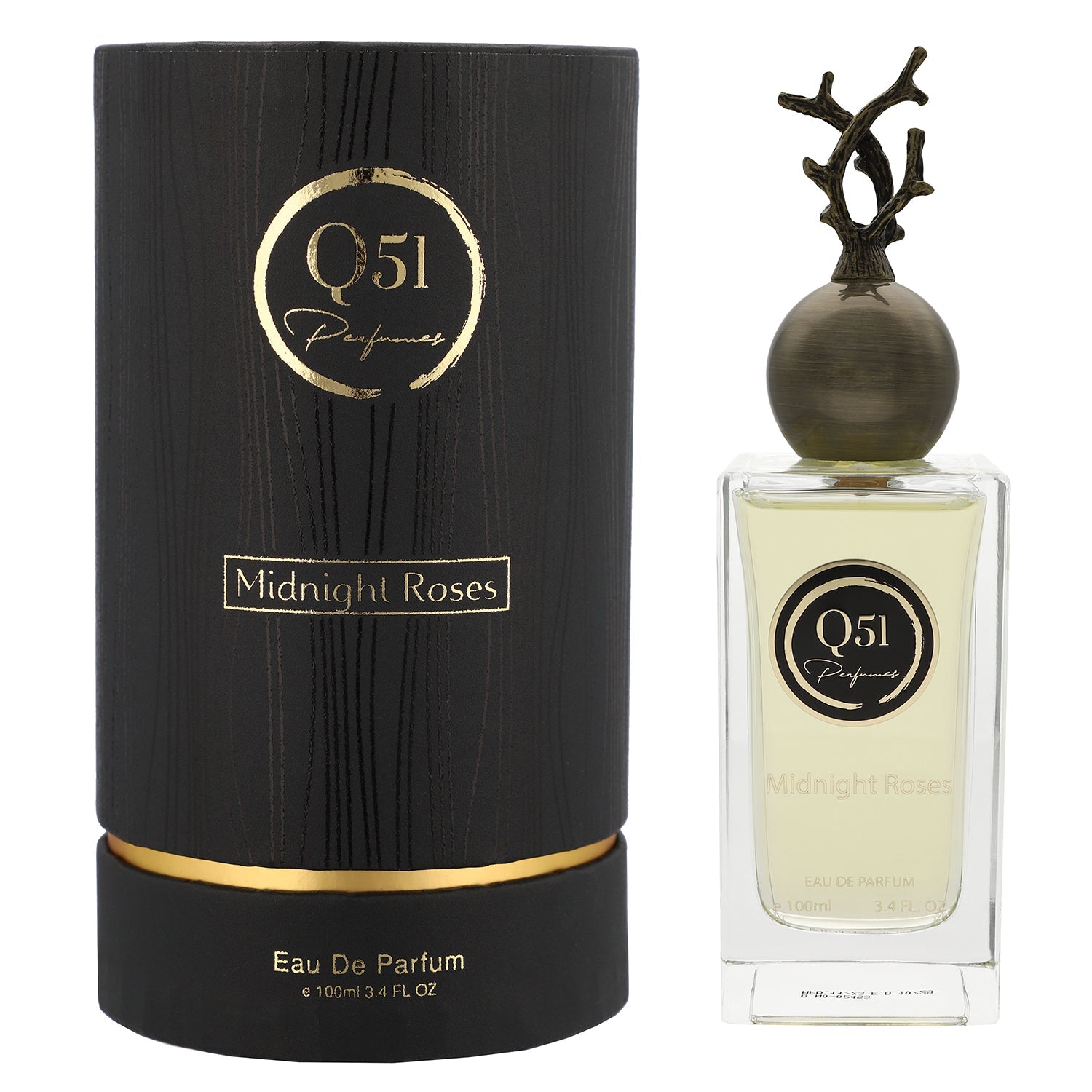 عطور كيو 51 - عطر ميدنايت روز 100 مل مزين بالورد