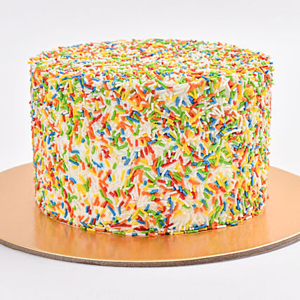 Classic Birthday Sprinkles Cake