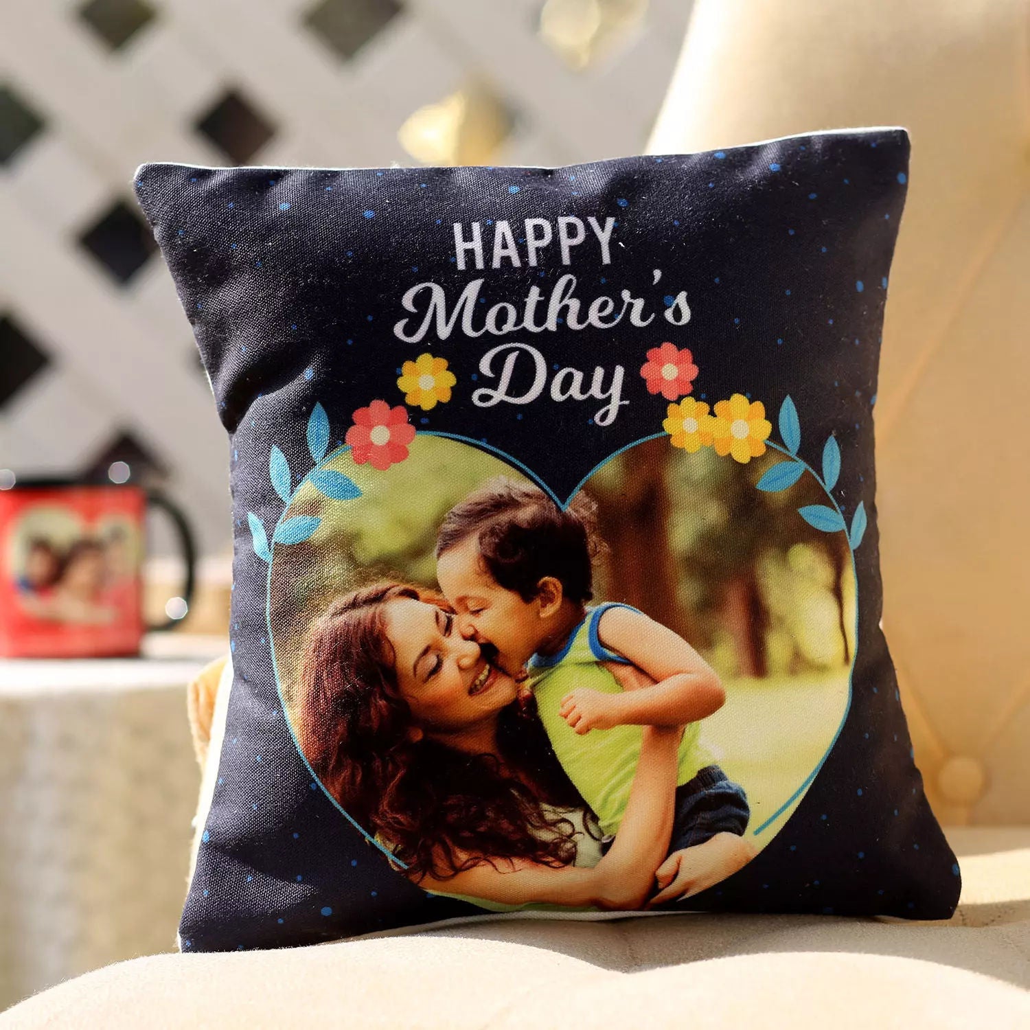 Mothers Day Personalised Picture Cushion