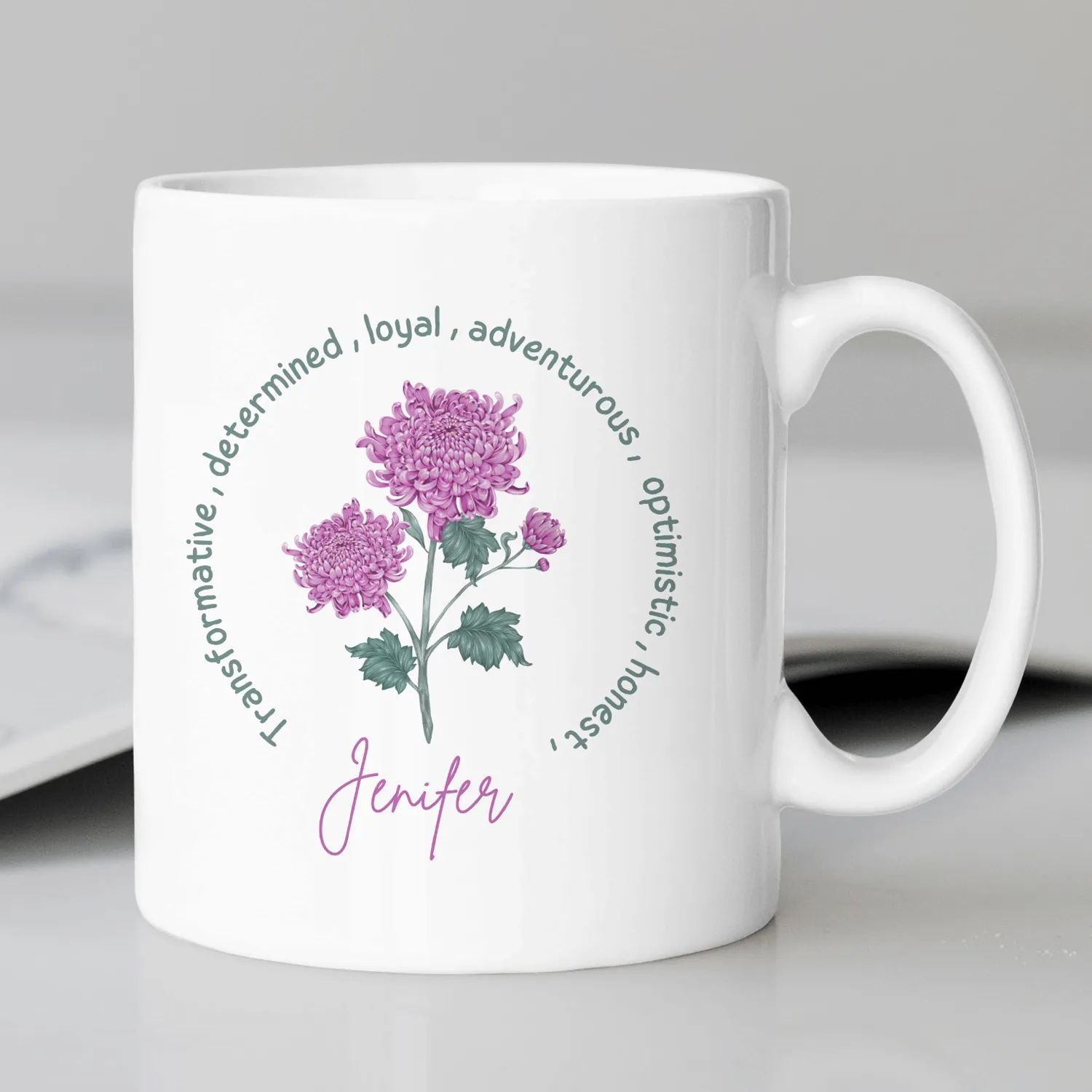 November Birthday Purple Mug