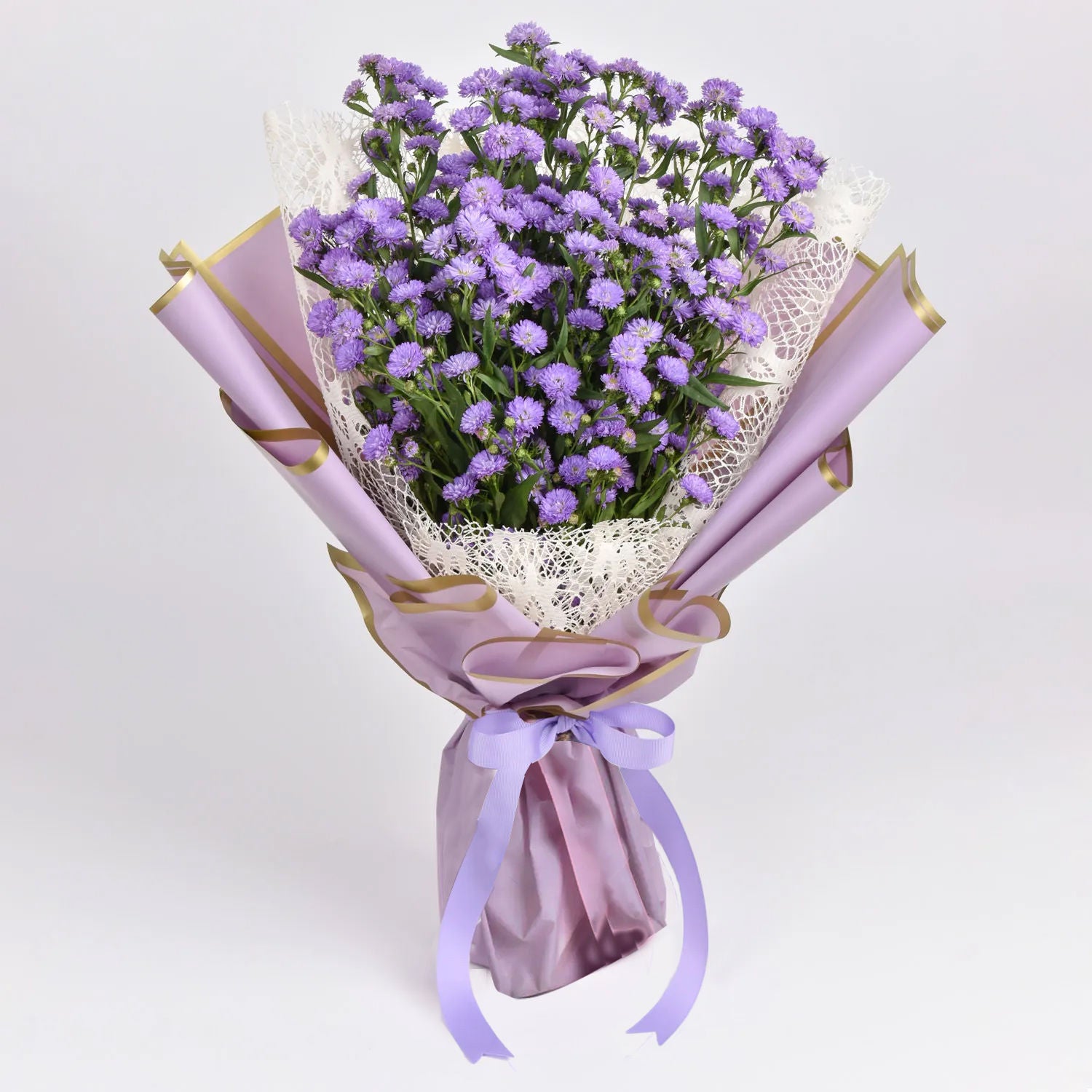 October Birthday Aster Flowers Bouquet