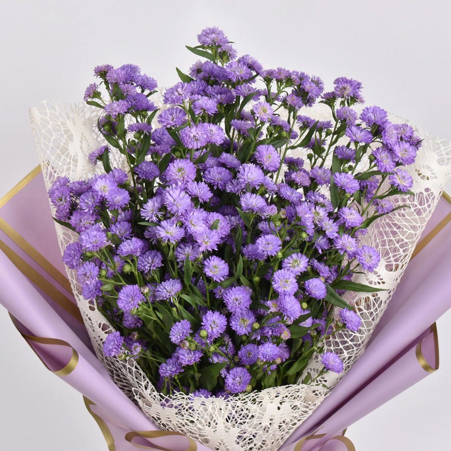 October Birthday Aster Flowers Bouquet