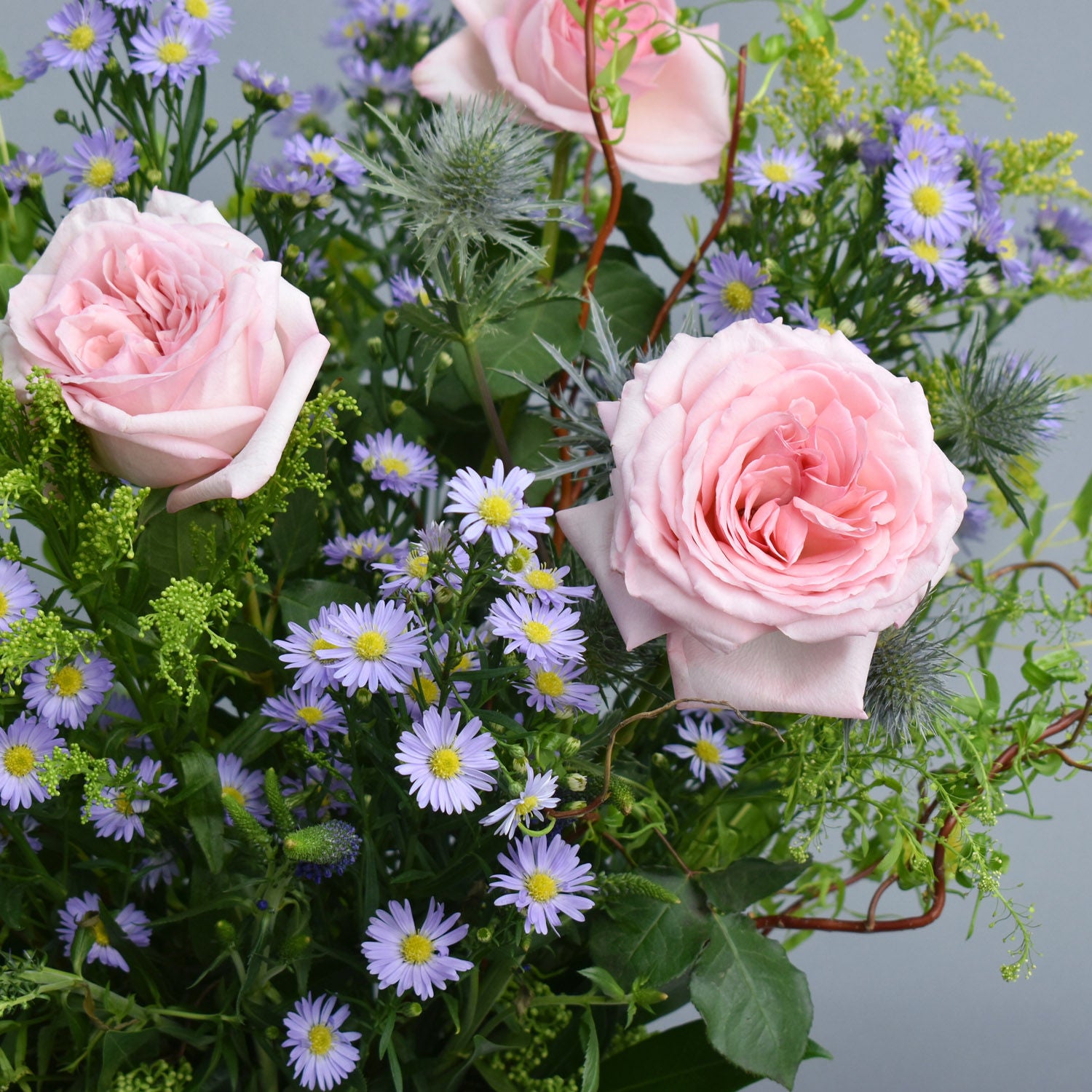 Ohara Roses and Aster Arrangement