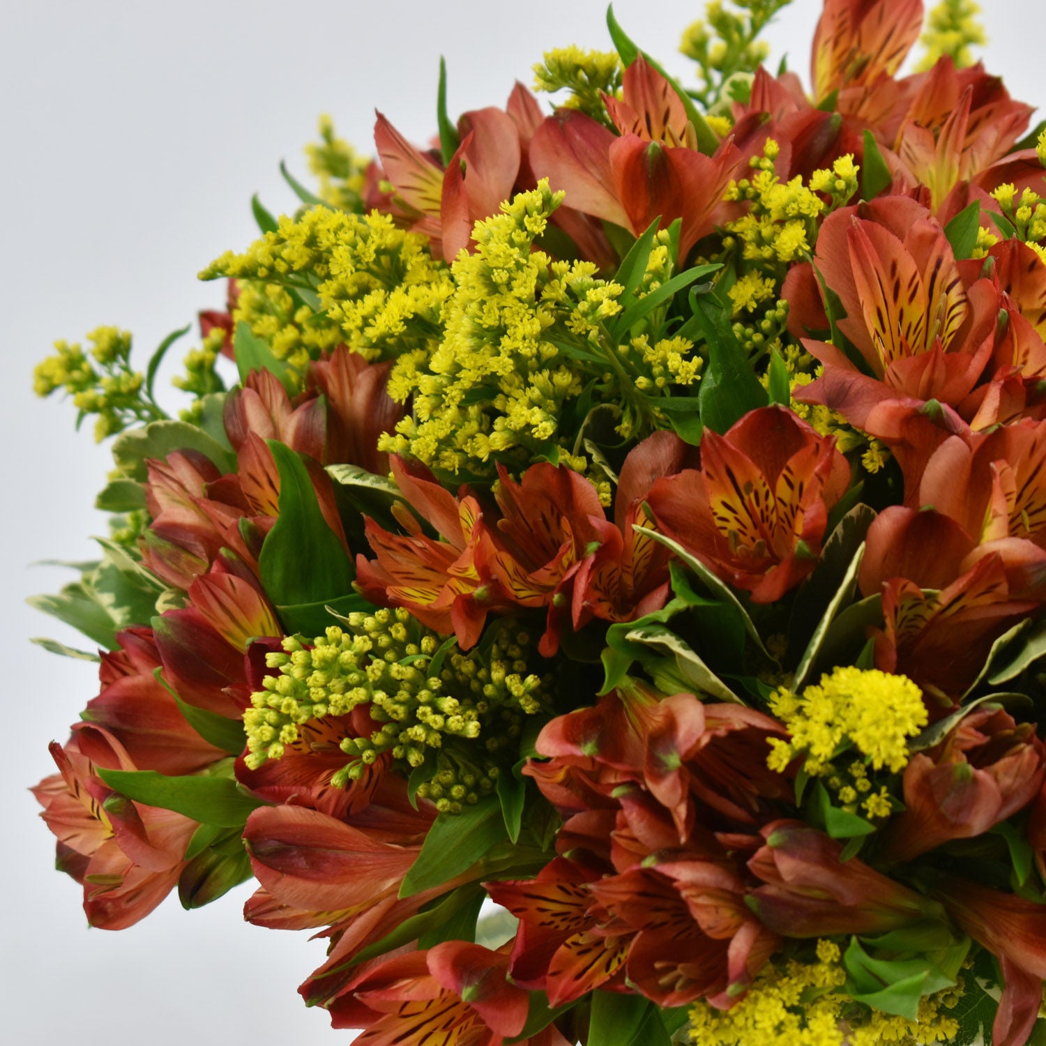 Orange Peruvian Lilies Arrangement