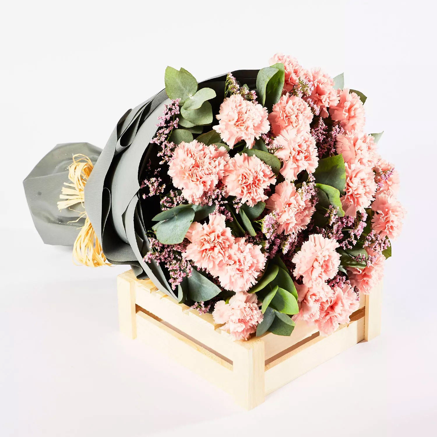 Peaceful Pink Carnations Bouquet