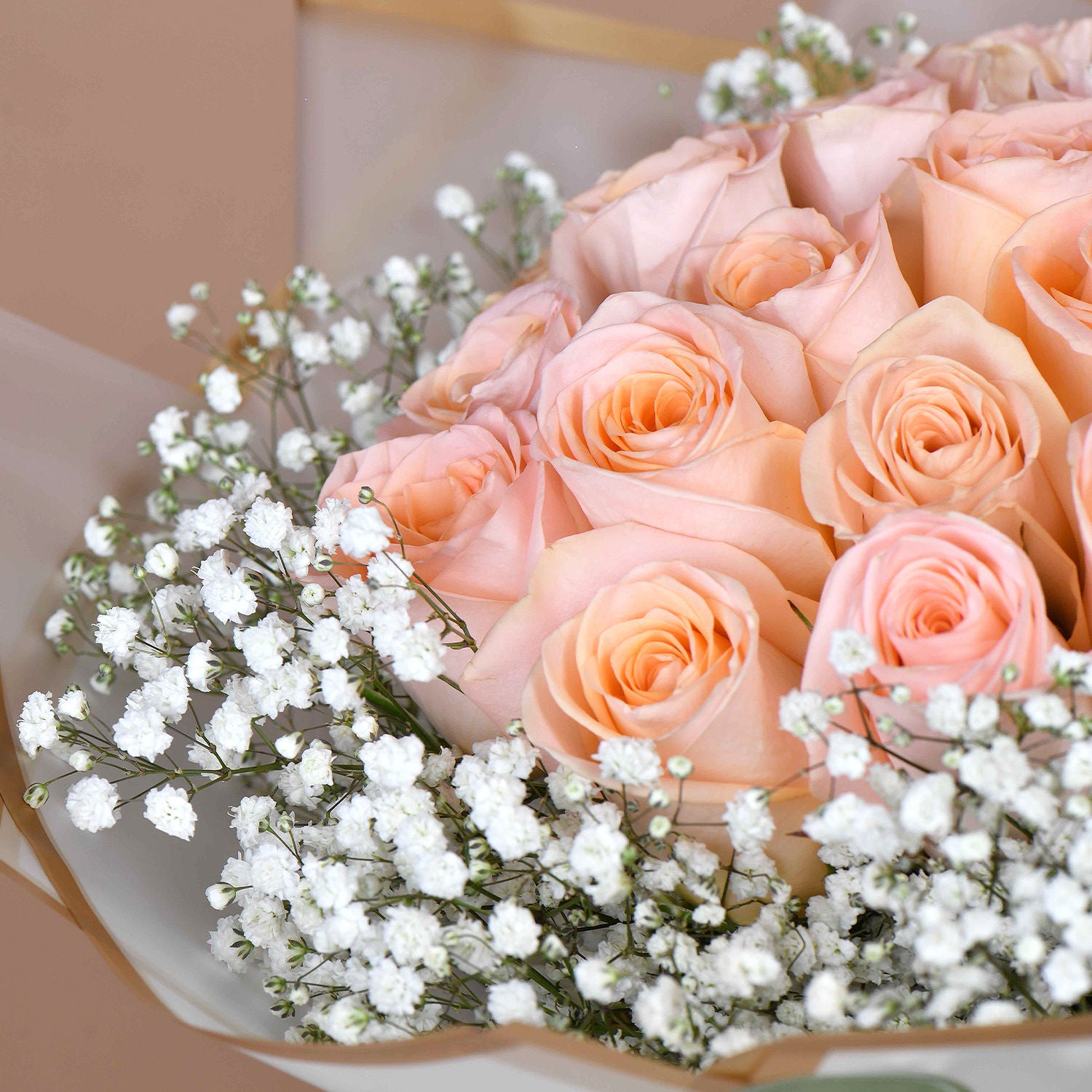 Peach Love 20 Roses Bouquet