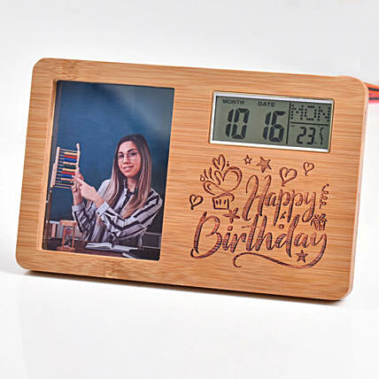 Personalised Digital Clock For Birthday