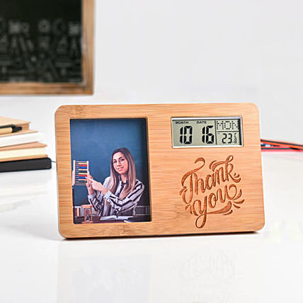 Personalised Digital Clock For Thank You