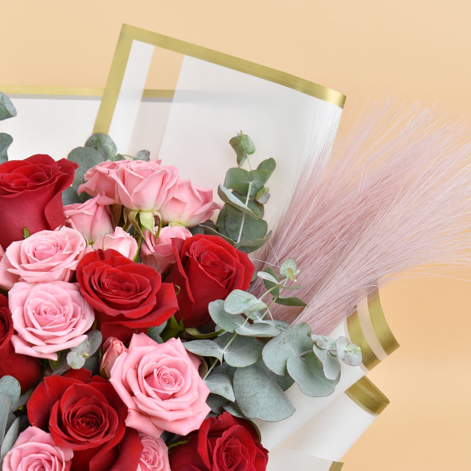 Pink and Red Roses Beauty Bouquet