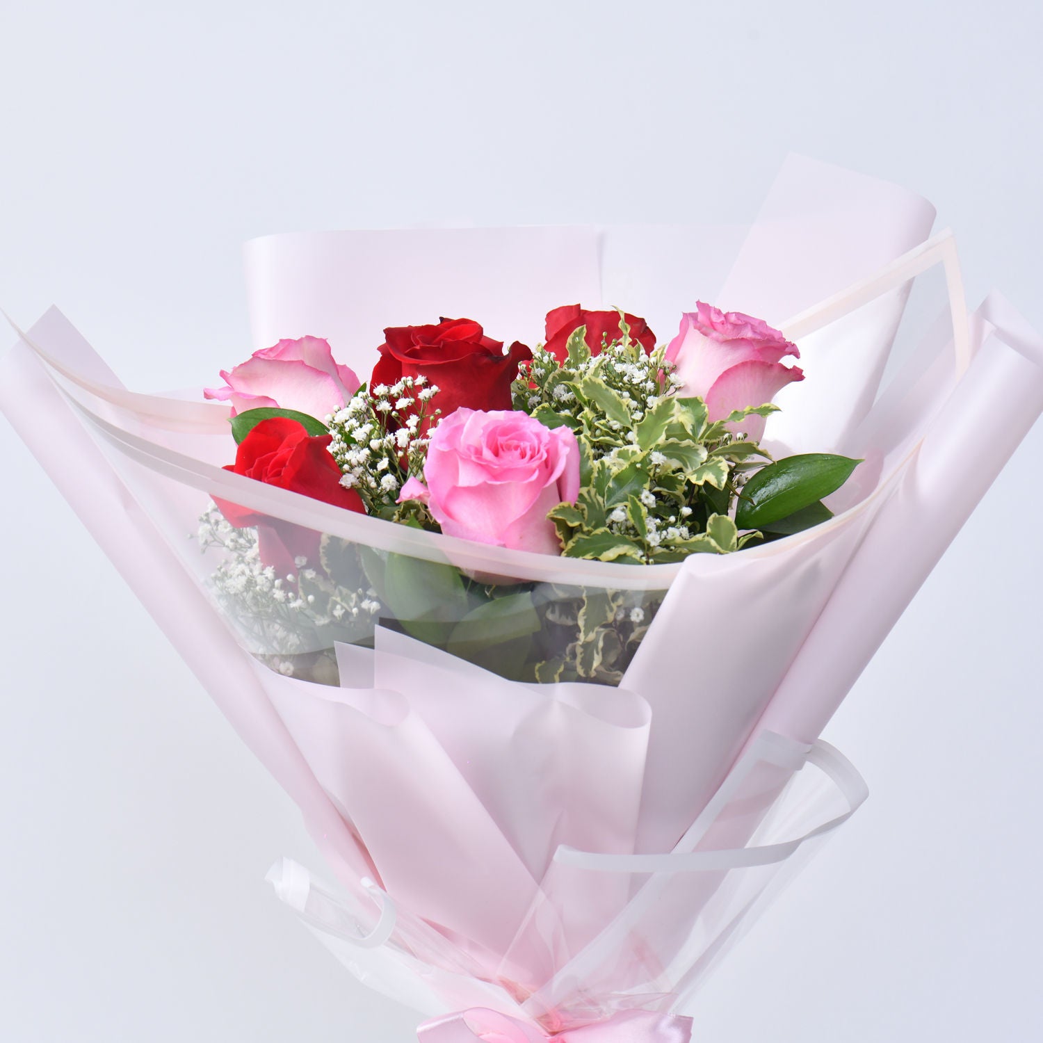 Pink and Red Roses Bouquet