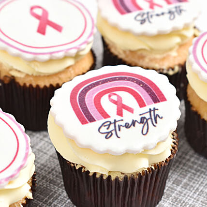 Pink Ribbon Cupcakes