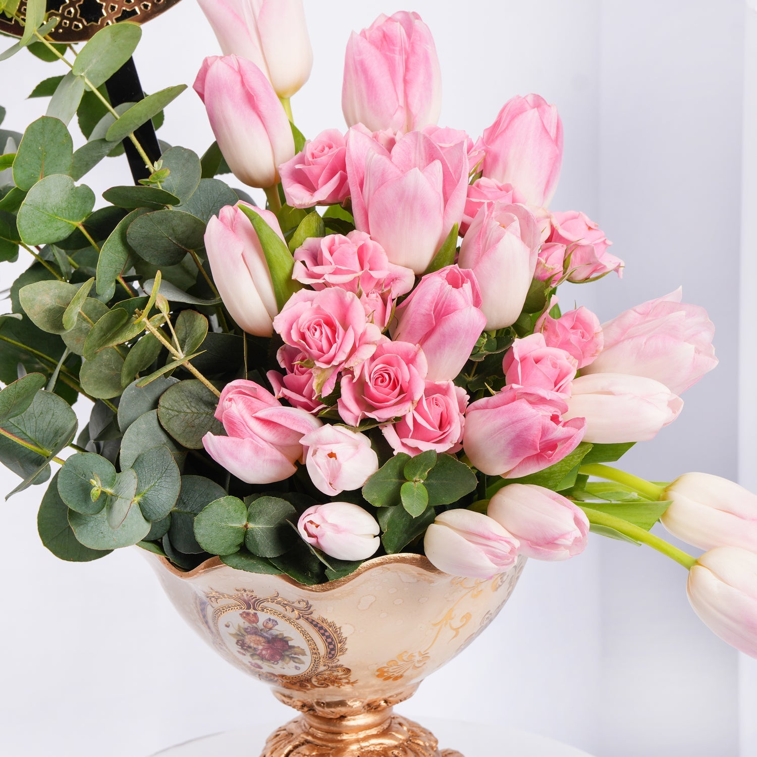 Pink Tulips Arrangement for Eid