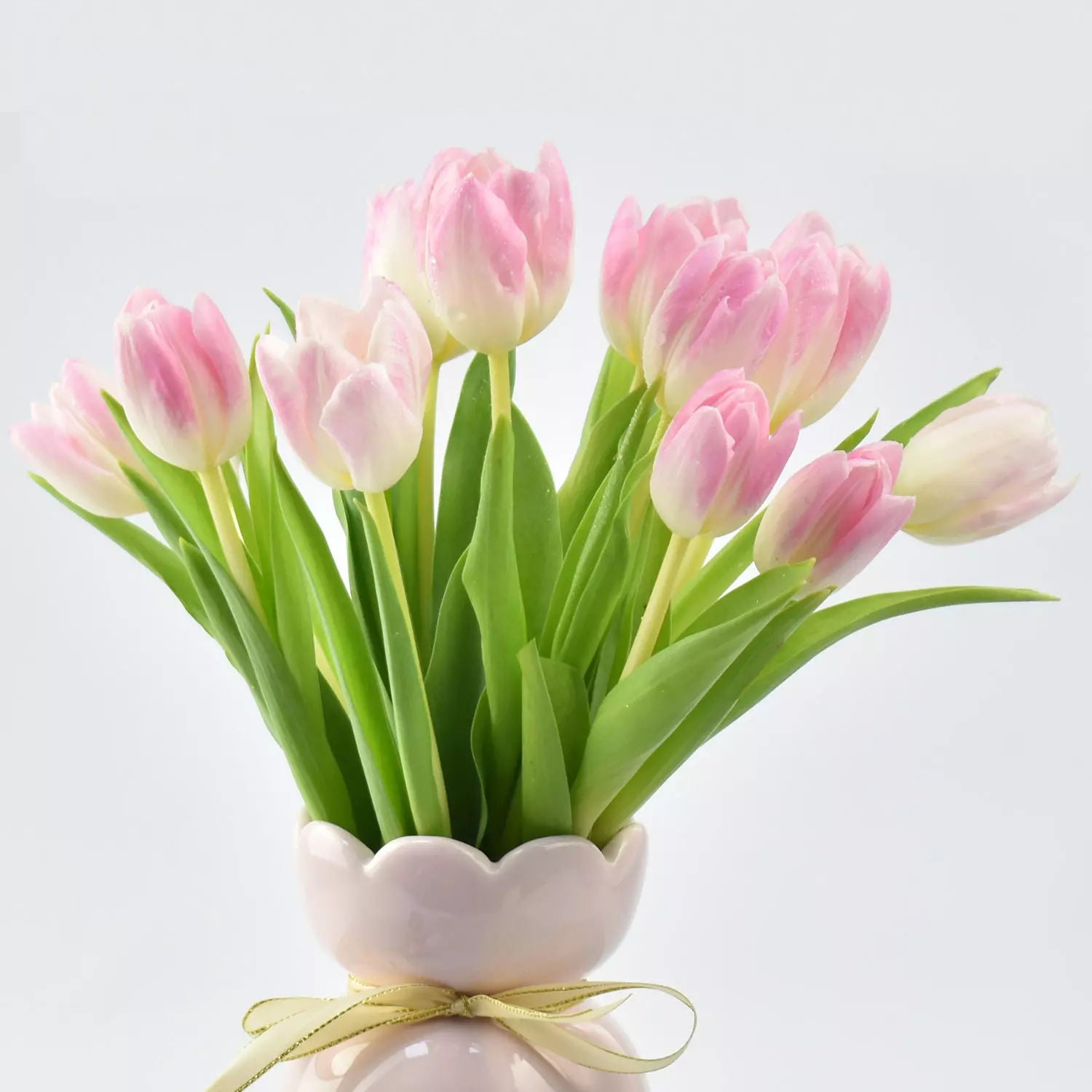 Pink Tulips Vase Arrangement