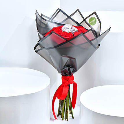 Premium Chocolates and Roses Bouquet