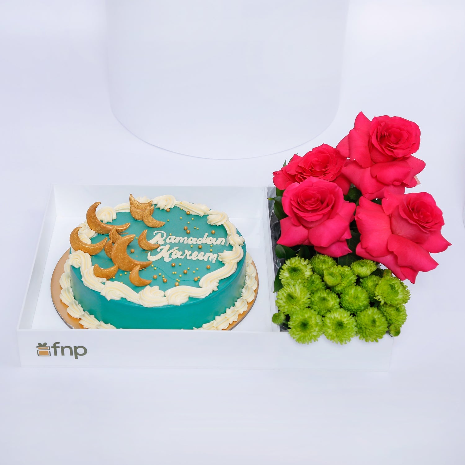 Ramadan Cake and Flowers Hamper