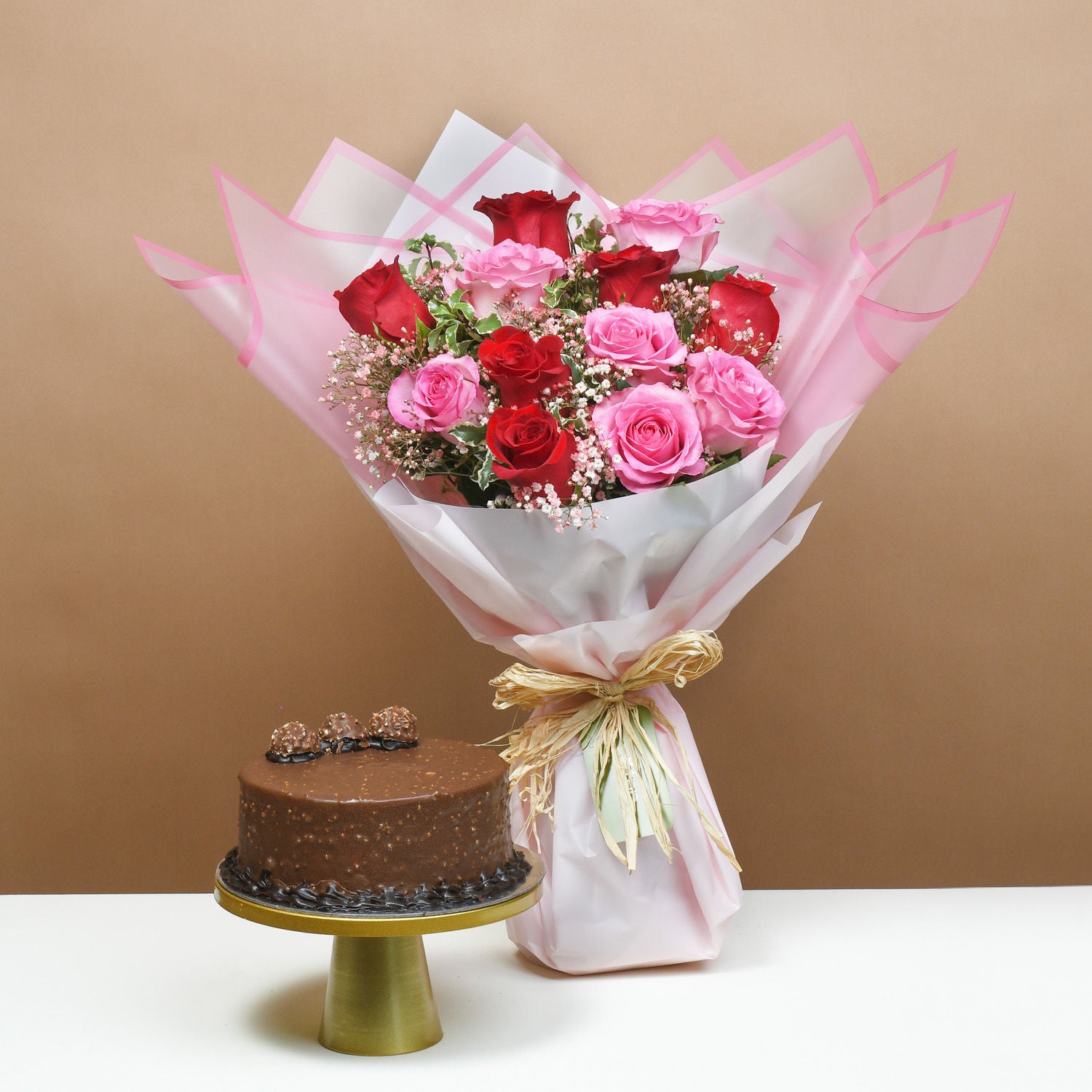 Romantic Rendezvous Roses and Chocolate Delight