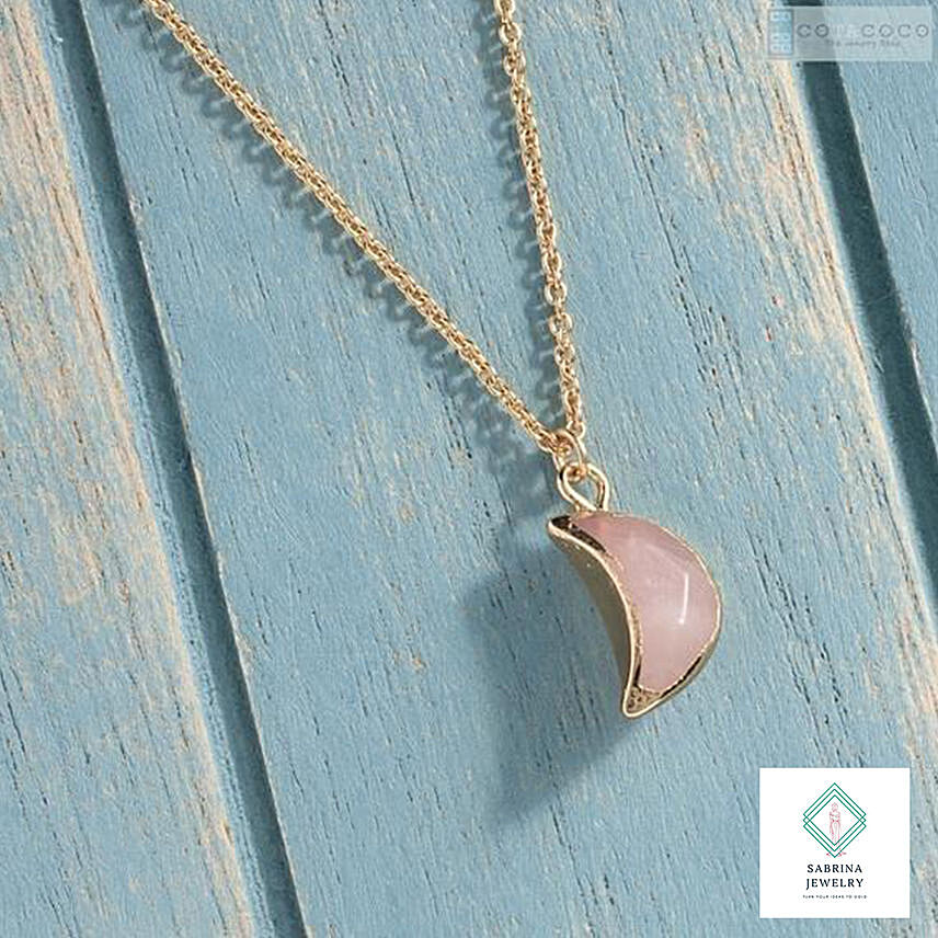 Rose Quartz Silver Necklace