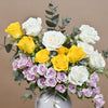 Roses Arrangement in Caramic Vase