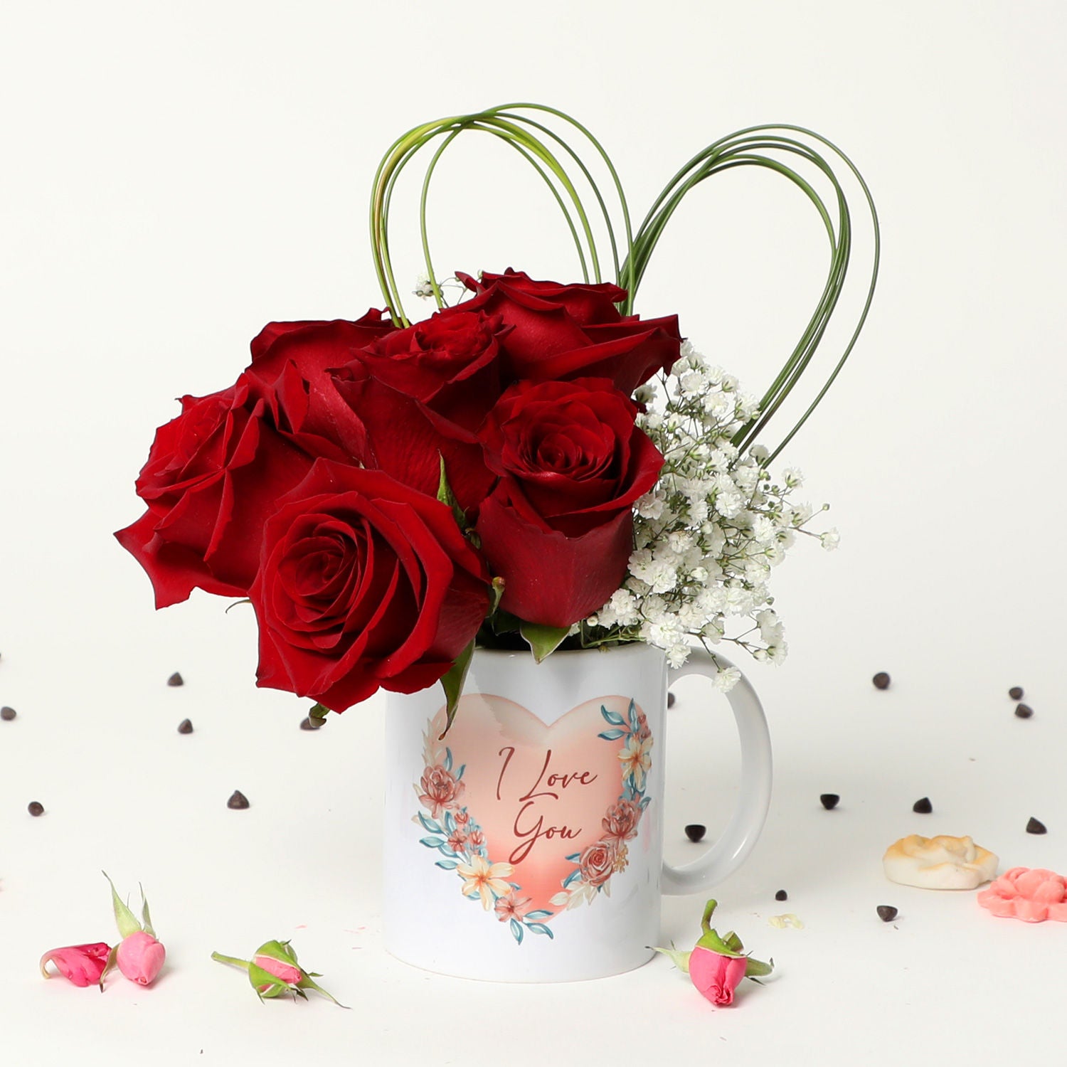 Roses in Mug For The One U Love