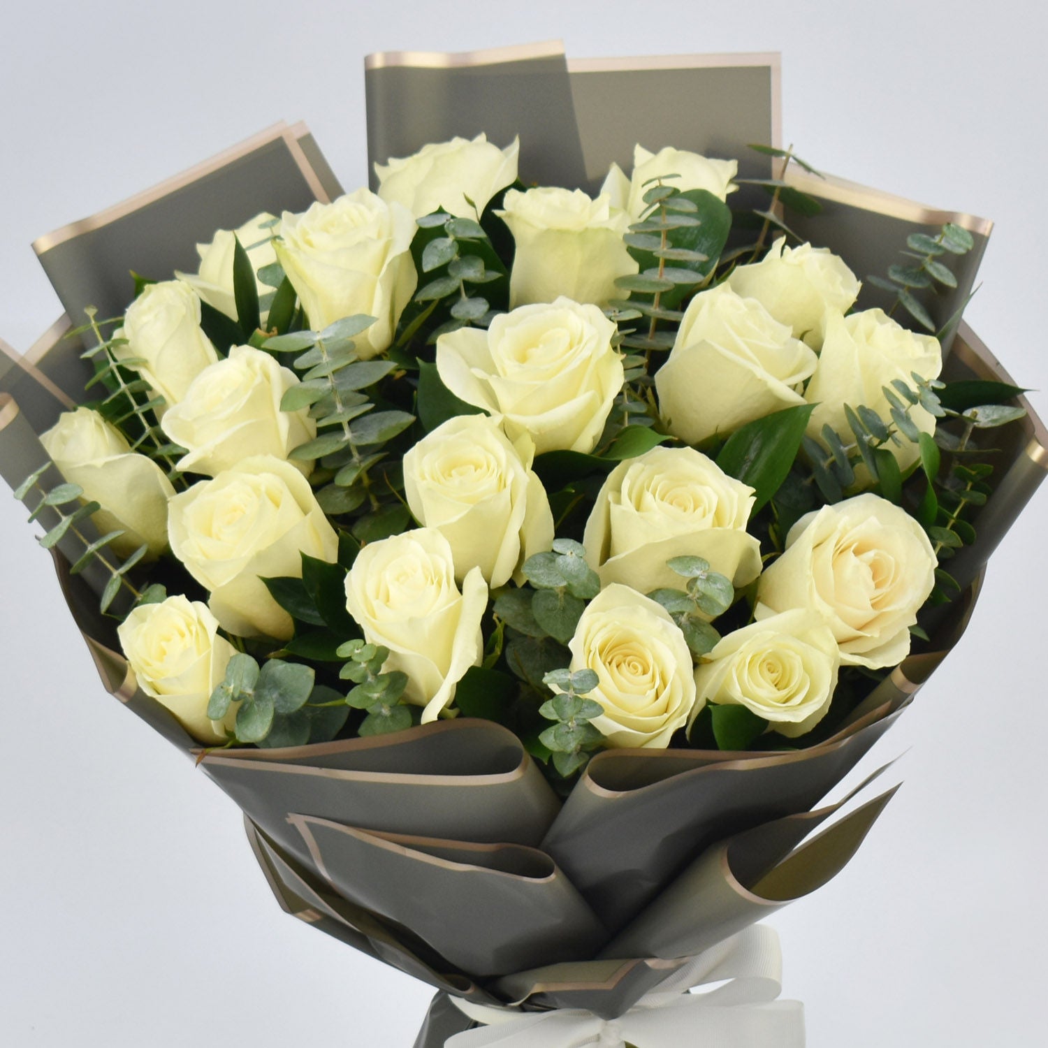 Serene 20 White Rose Bouquet